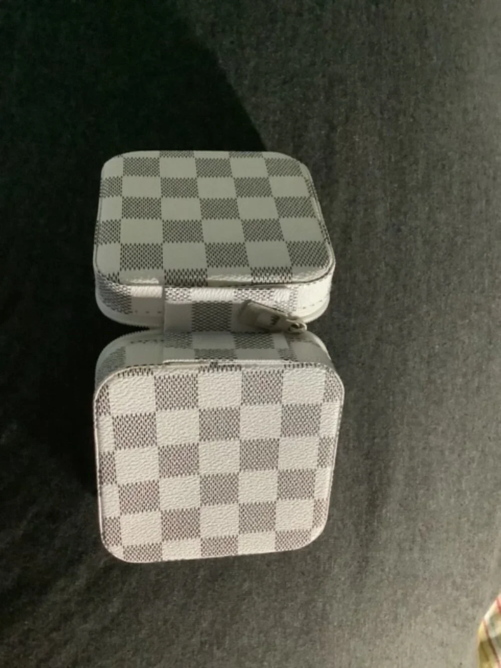 NEW- Travel Jewelry Box with Zipper. Designer Inspired